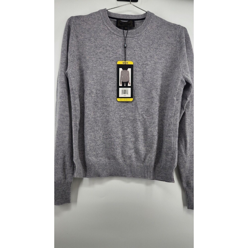 Mario Serrani Cashmere Women's Size Small Gray Long‎ Sleeve Sweater NWT